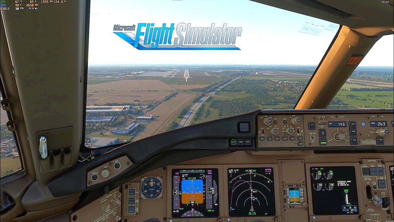 MSFS 2020 ✈ PMDG 777F: Landing at Leipzig Halle Airport  - Germany