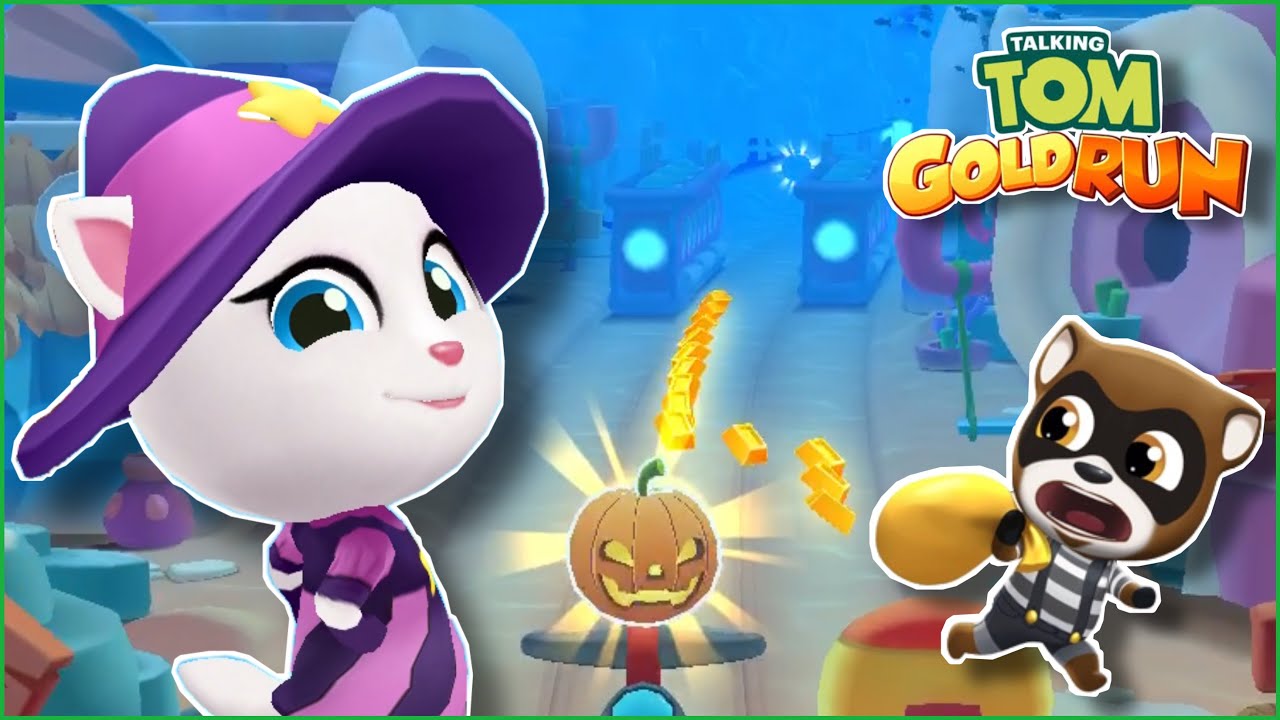 TALKING TOM GOLD RUN HALLOWEEN 2020 | TALKING WITCH ANGELA