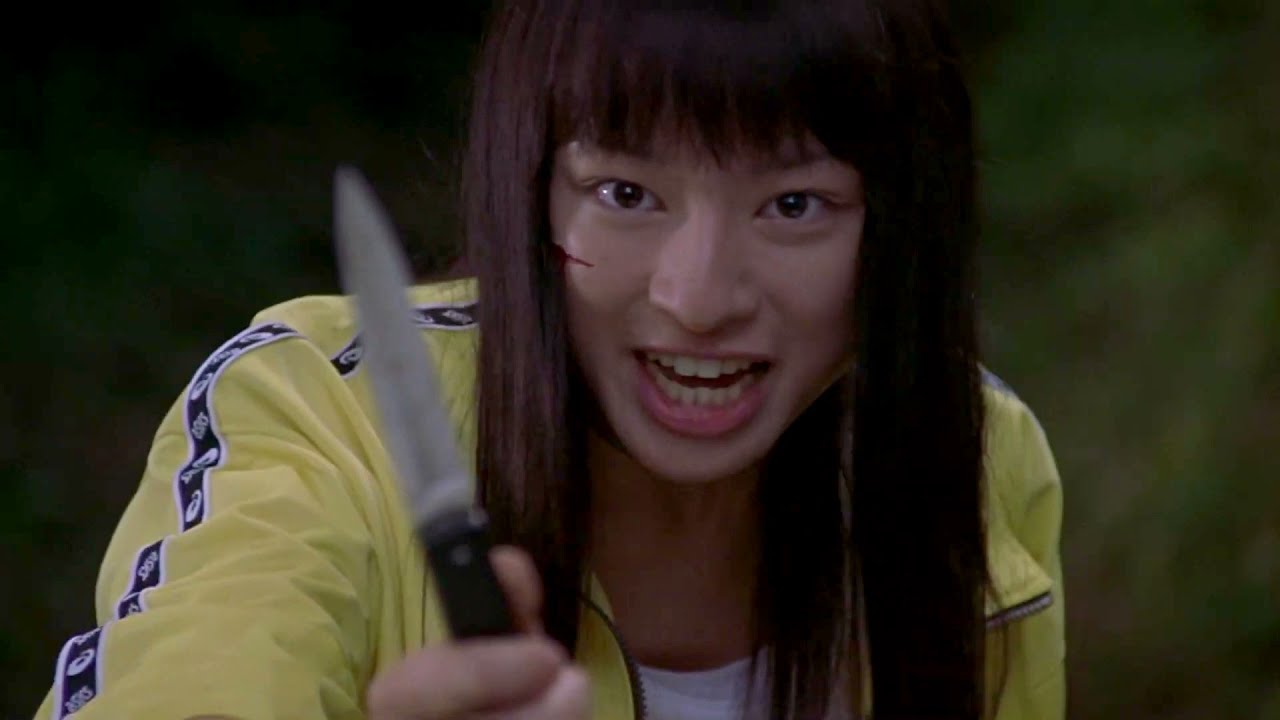 Takako Chigusa versus Kazushi Niida, English dub &mdash; Battle Royale [ バトル・ロワイアル ]