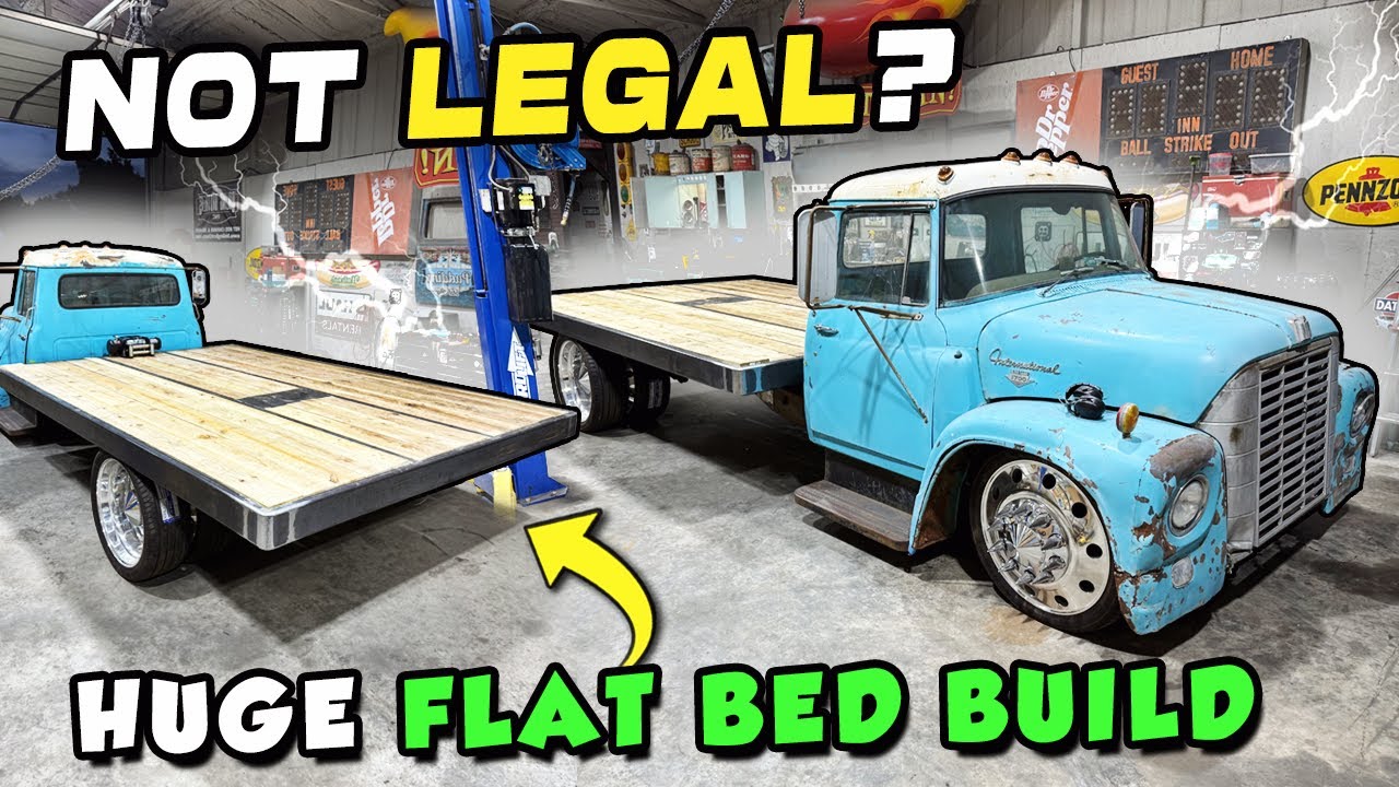 1963 Loadstar HUGE FLAT BED BUILD! (Dump Bed) Will It Work?? It is too wide....