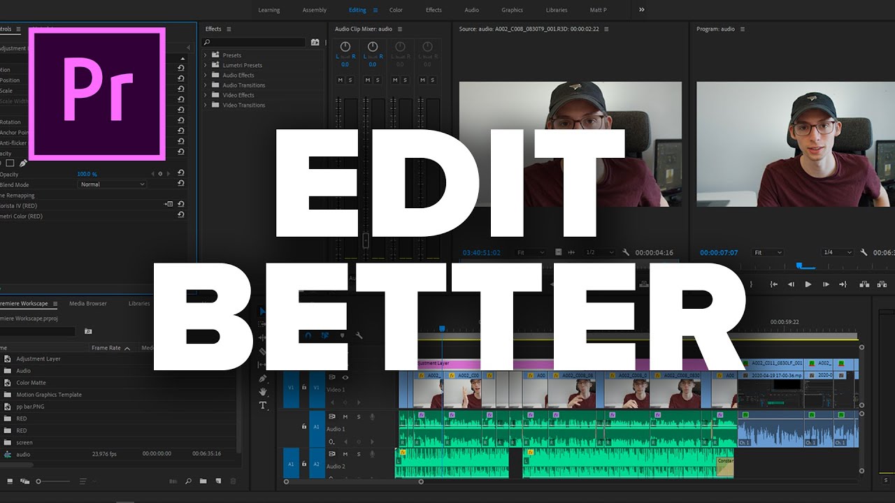 Улучшите своё рабочее пространство в Premiere Pro