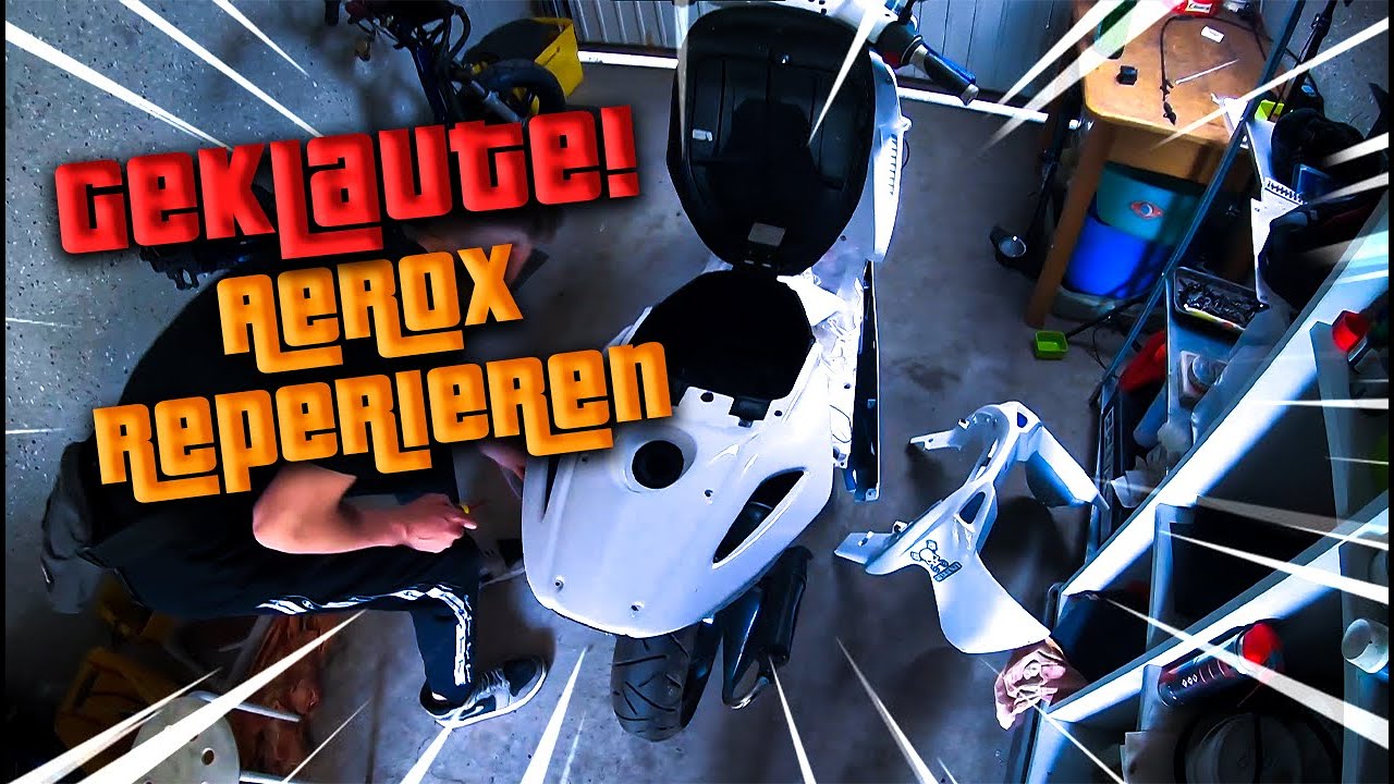 GEKLAUTE Yamaha Aerox Reparieren! Was ist kaputt? | #03 @LuisBrygala