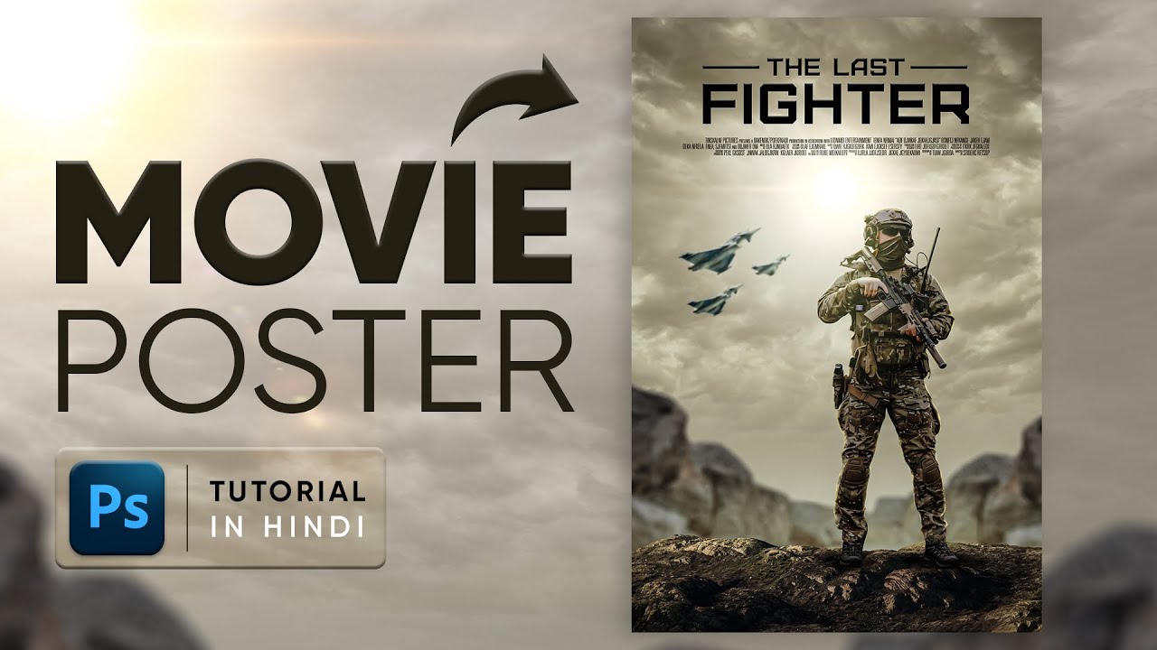 Movie Poster Design in Photoshop | Photo Manipulation Tutorial in Hindi