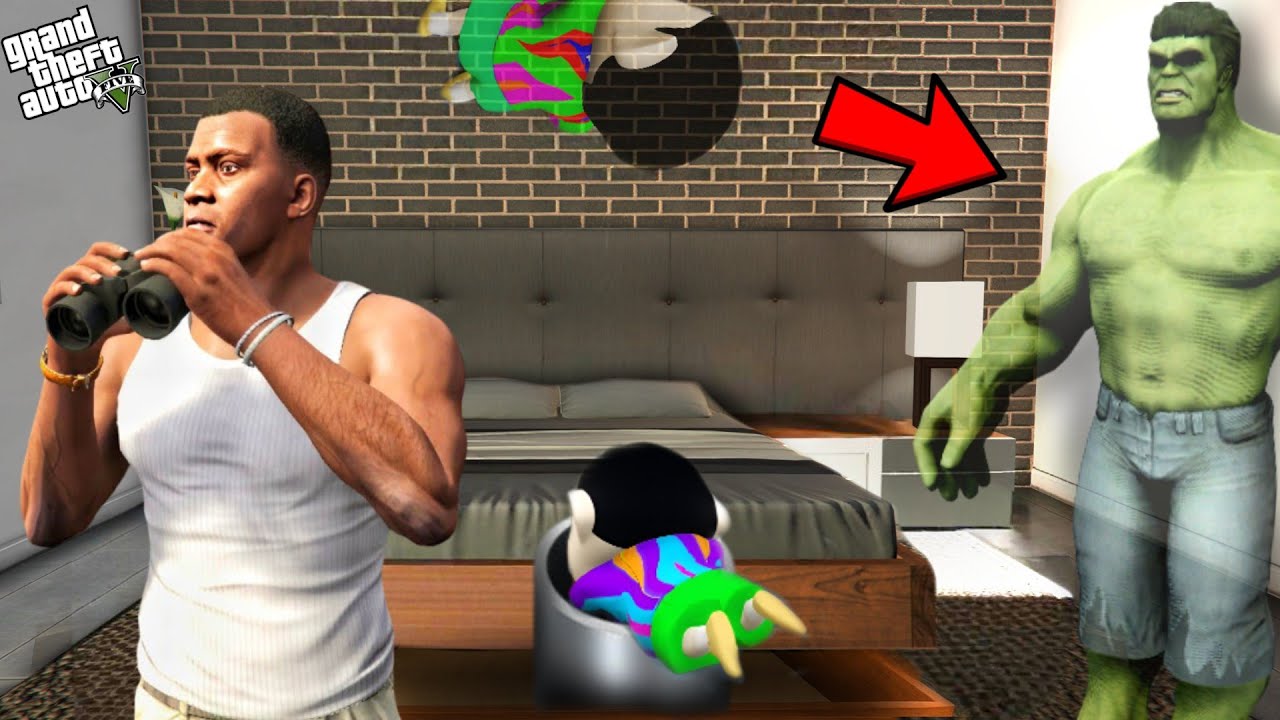 Franklin And Shinchan Playing Hide & Seek Challenge Inside House || Gta 5