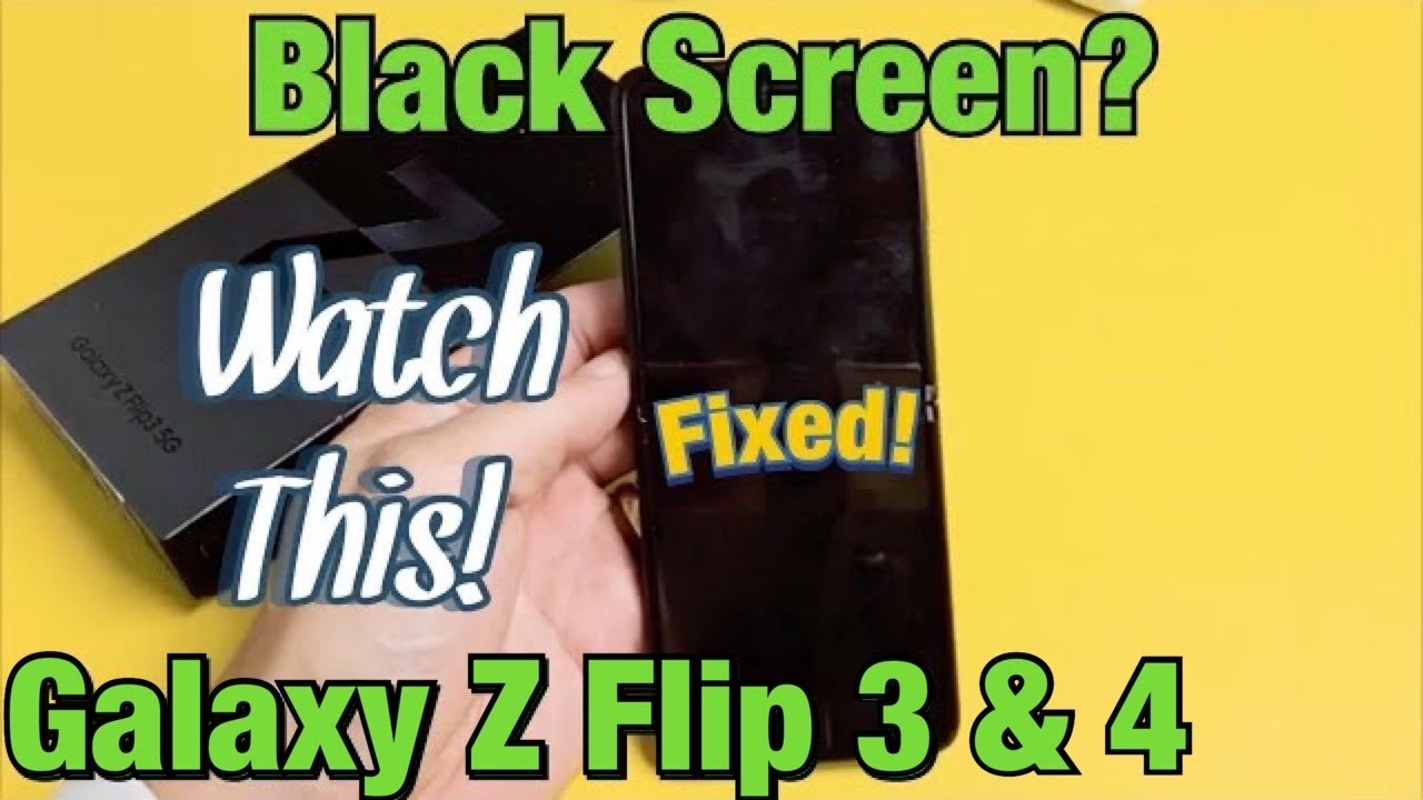 Galaxy Z Flip 3 и 4: экран не включается? Черный экран? ИСПРАВЛЕНО!