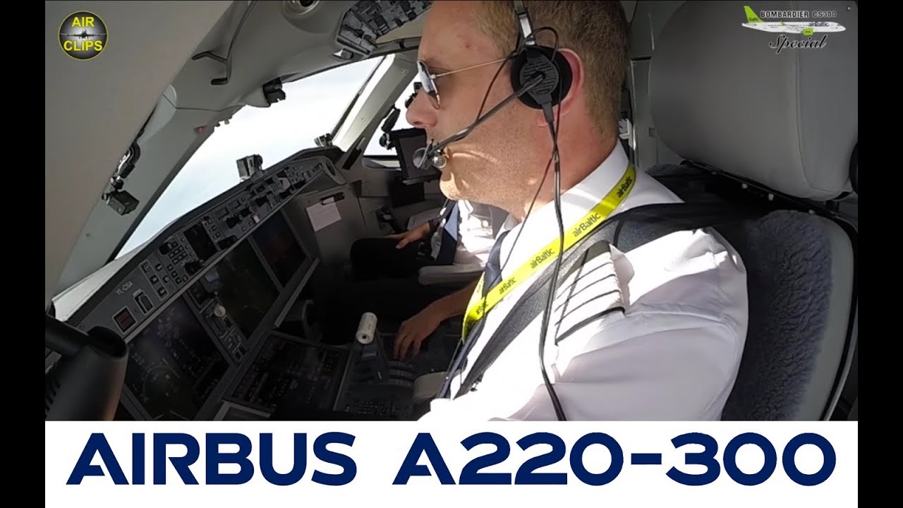 Air Baltic Airbus A220-300 Cockpit Film to Paris CDG - MINI SUPERCUT! [AirClips]