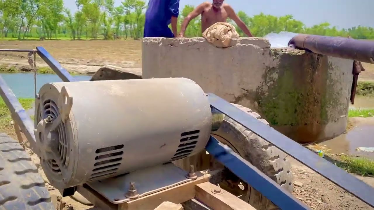 Amazing work Solar Tubewell System || 15 Hp Motor Tube well || 8 in water Solar pump