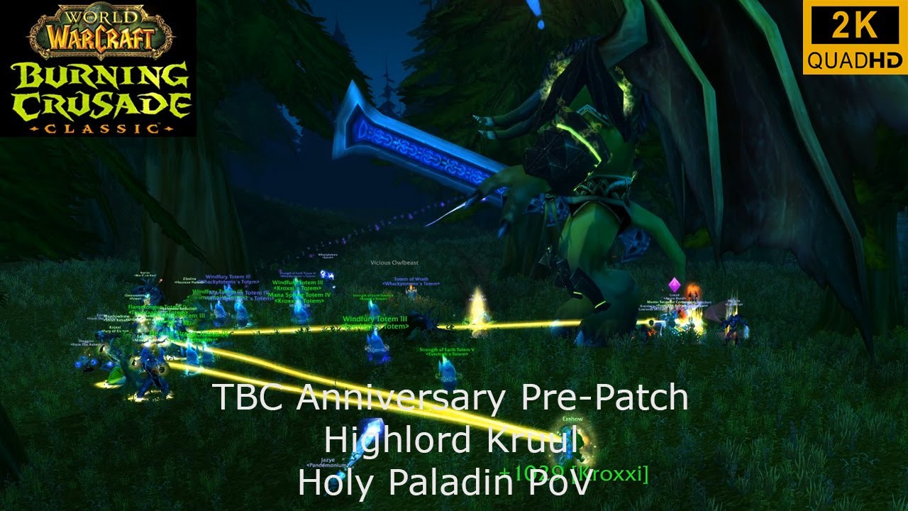 WoW TBC Anniversary Pre-Patch | Highlord Kruul | Holy Paladin PoV | No Commentary 2K