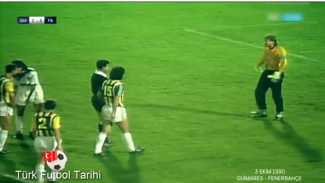 1990 1991 Guimares Fenerbahçe 2-3 UEFA Kupası Maçı