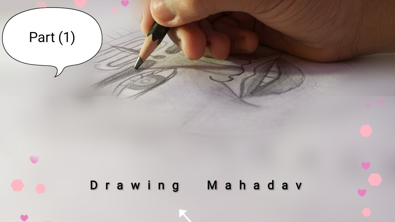 Lord Mahadav Drawing #Youtubvideo #Wingsart,s