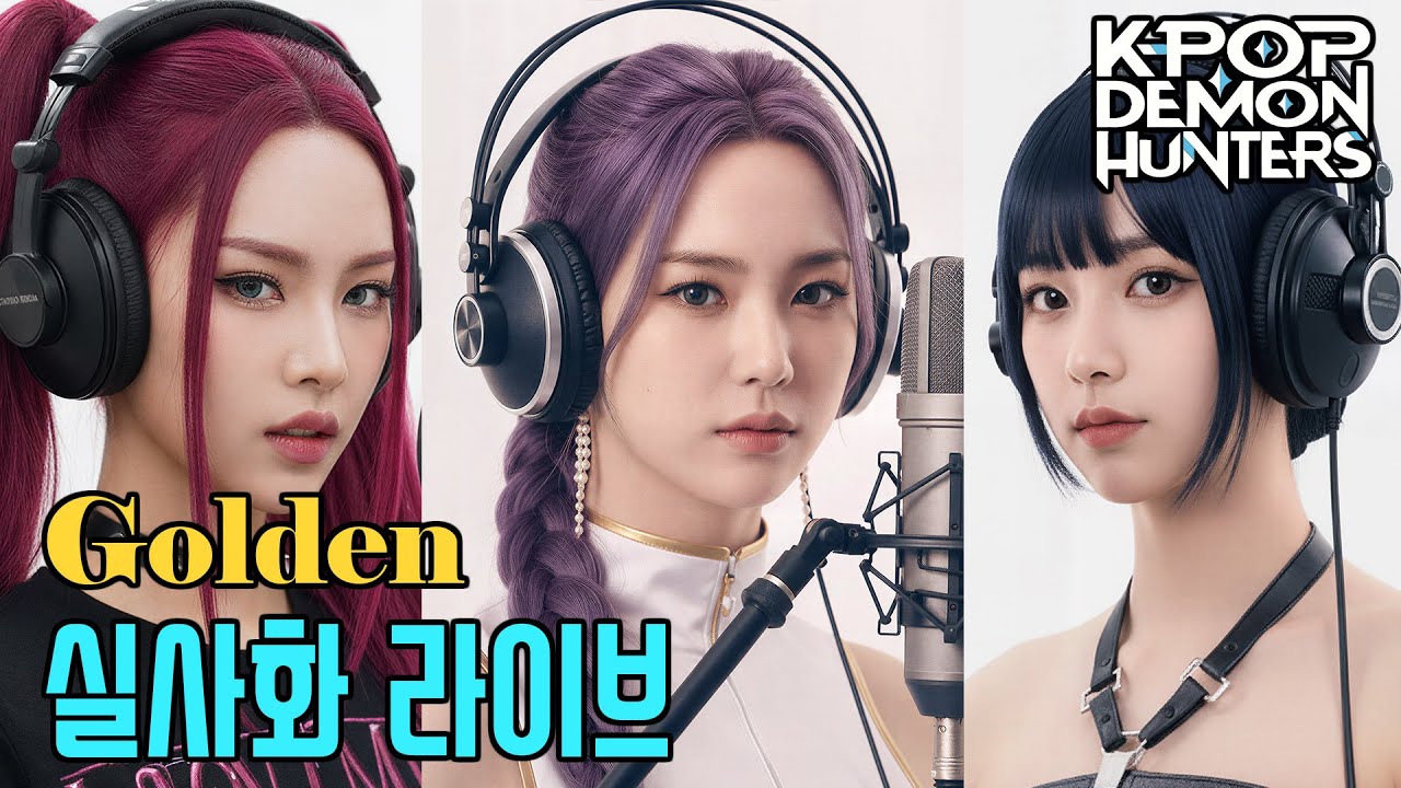 Golden (AI Ver.) | Kpop Demon Hunters MV [Al Music Video] Live-action(실사화) lip-syncing (케데헌)