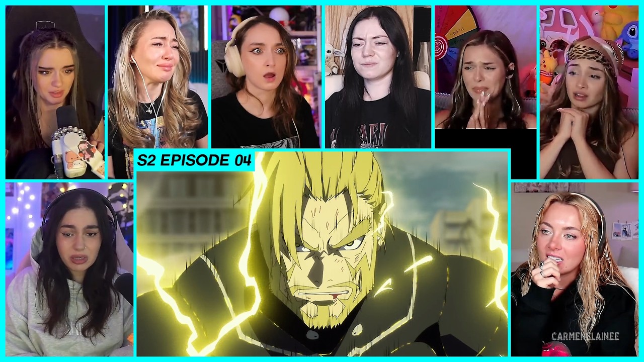 [GIRLS REACT] Isao Shinomiya's Death | Kaiju No. 8 S2 Ep 4 Girl Reaction Mashup