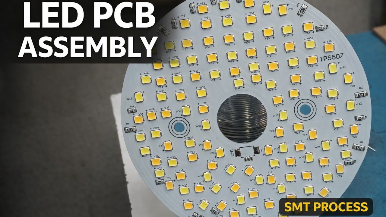 LED PCB Assembly Process | Paste, Mounting & Reflow 🔥 ( SMT )
