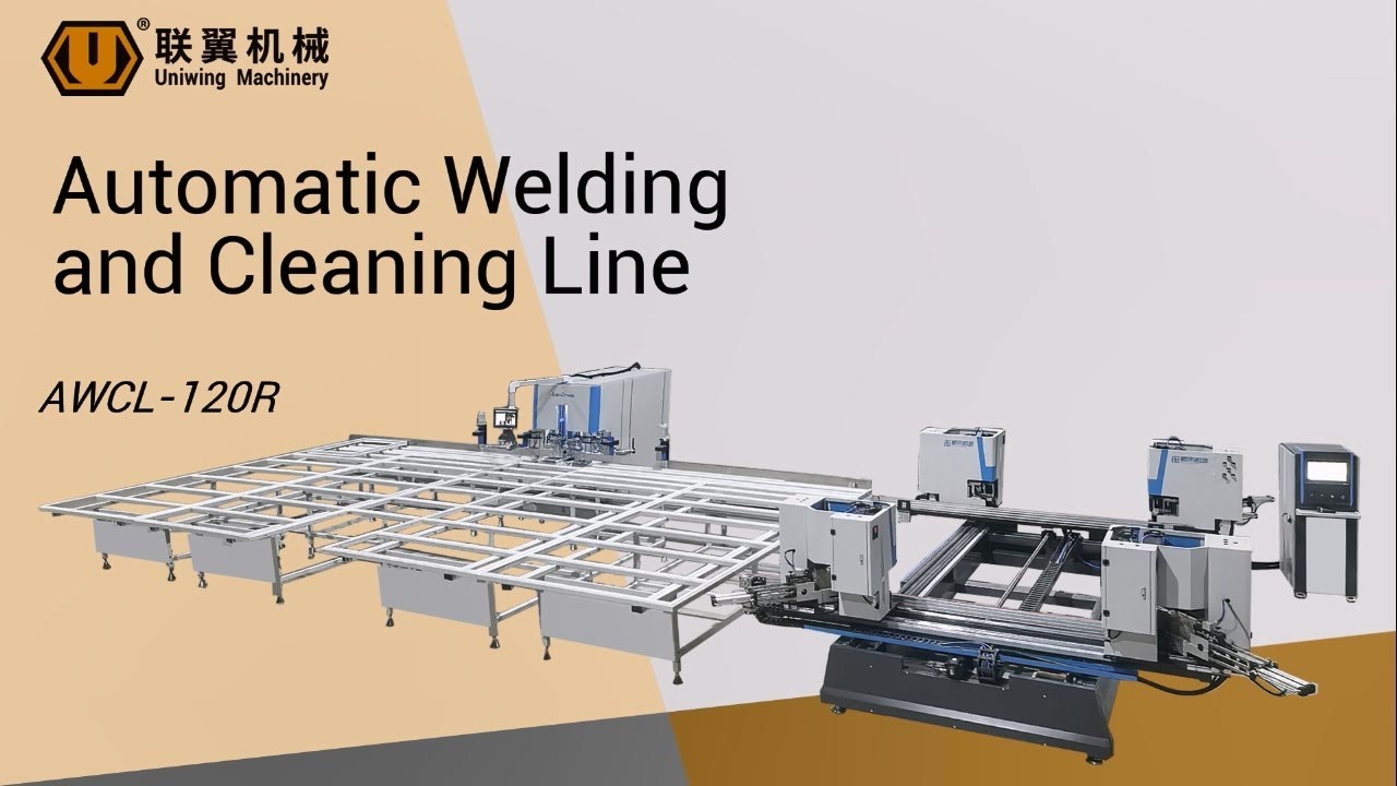 Automatic Plastic Window Door Welding and Corner Cleaning Line AWCL-120R