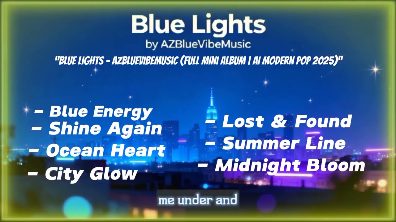 Blue Lights &ndash; Full Album by AZBlueVibeMusic (7 Chill & Modern Pop Songs | AI Music 2025)