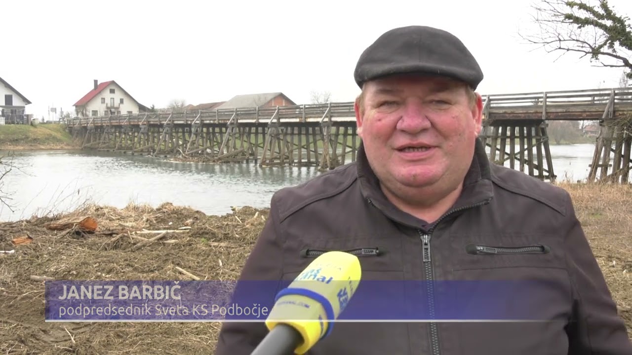 Most na Brodu v Podbočju zaprt