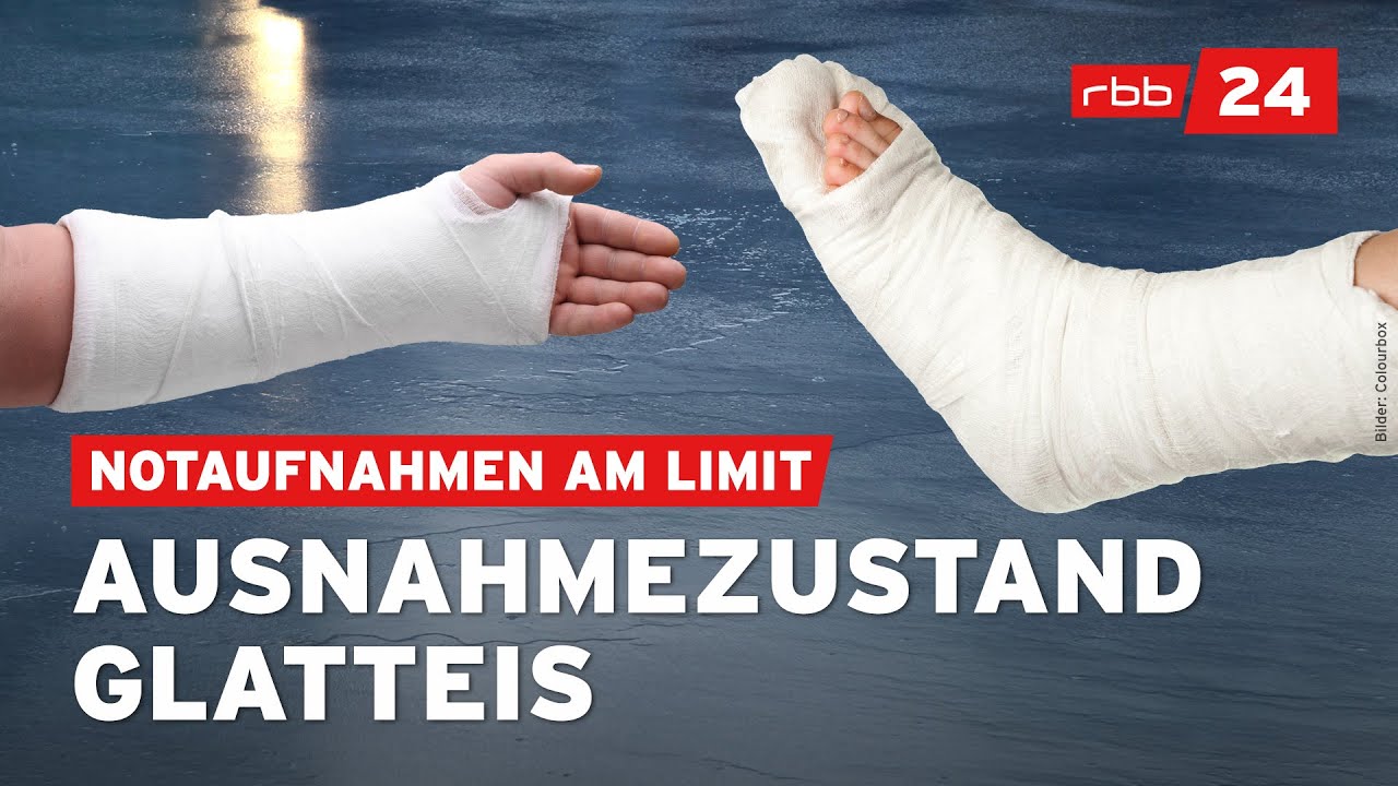 Glatteis in Berlin: Knochenbrüche über Knochenbrüche