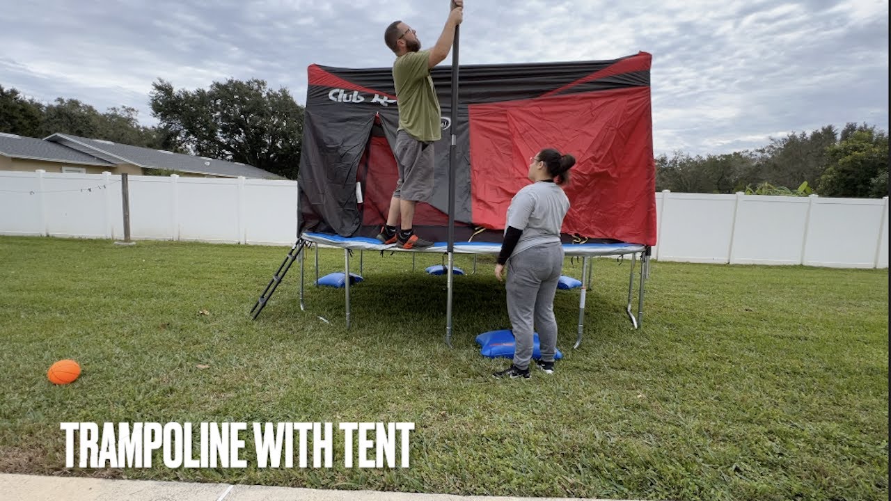 HOW TO ASSEMBLE -  WAYFAIR TRAMPOLINE WITH TENT