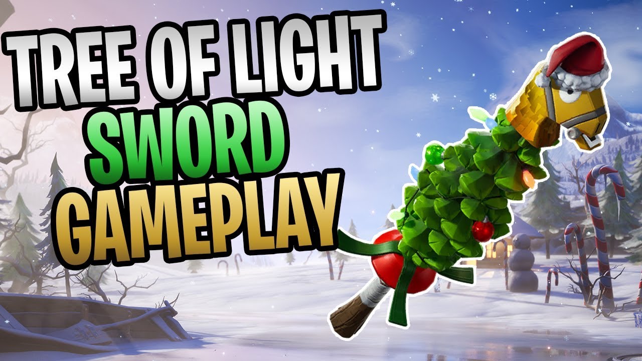 FORTNITE - New Tree of Light Sword Save The World Gameplay (Fully Upgraded, Legendary Perks)