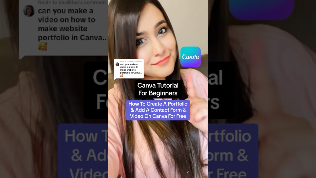 Canva Tutorial - How To Add Forms & Videos To Your Canva Landing Page