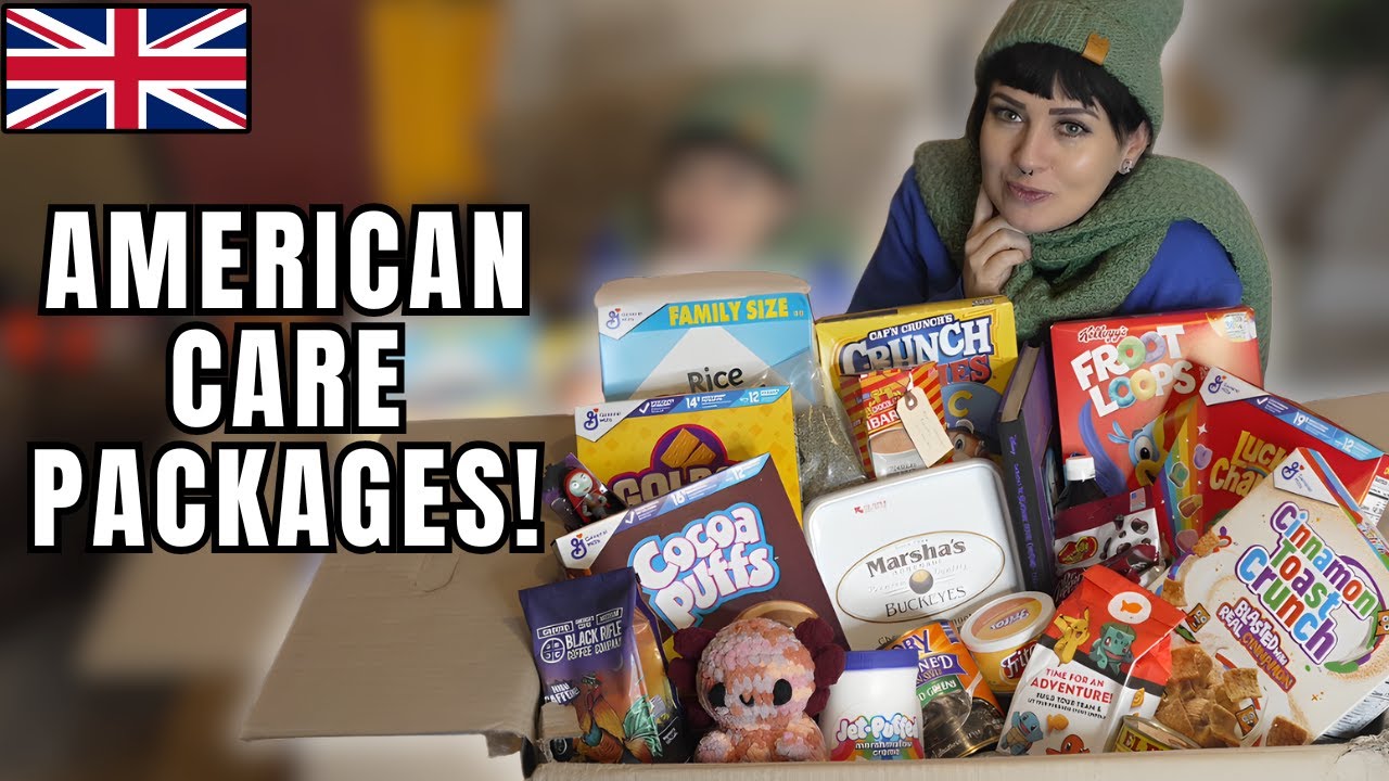 British Girl Opens HUGE Care Packages from America - Who is Cap'n Crunch?! Classic AMERICAN Cereals