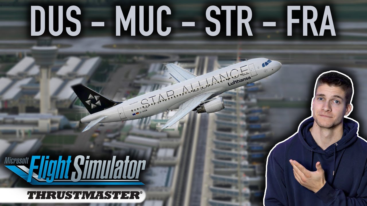 Innerdeutsche Flüge im A320 in Realtime! MSFS LIVE - VATSIM - Thrustmaster TCA - AeroSimGermany