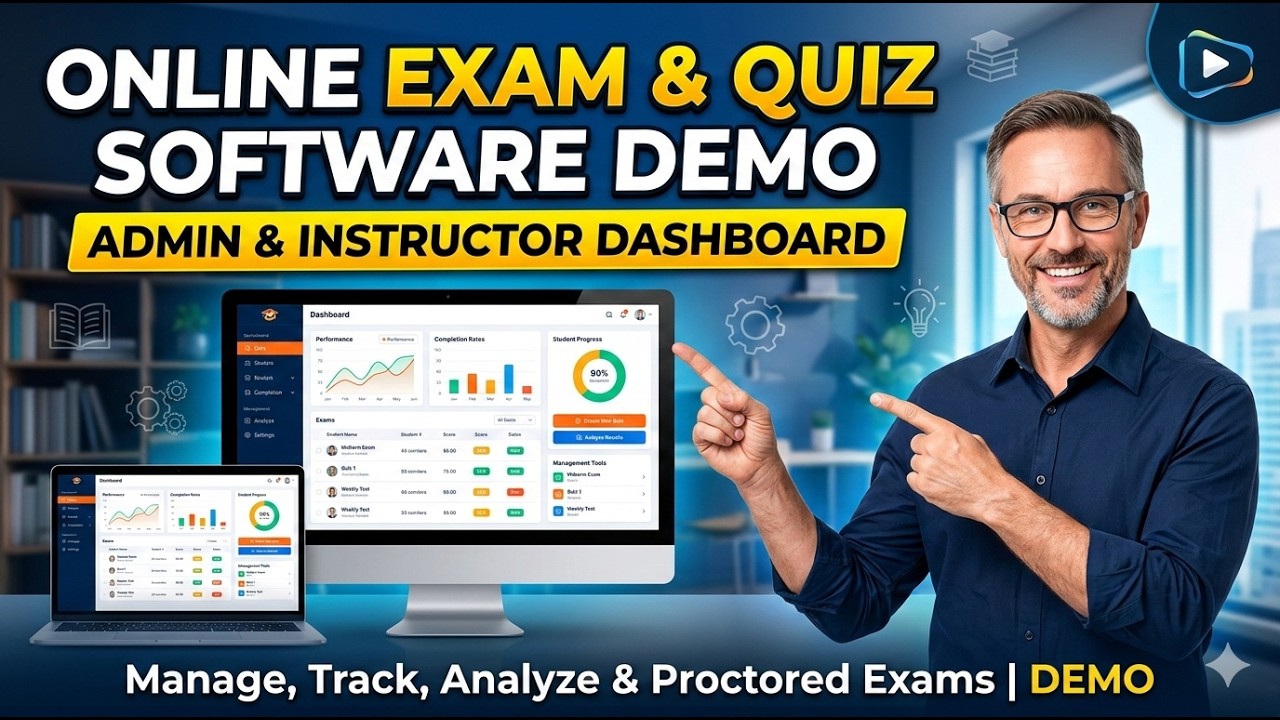 Online Exam & Quiz Software Demo | Admin & Instructor Dashboard