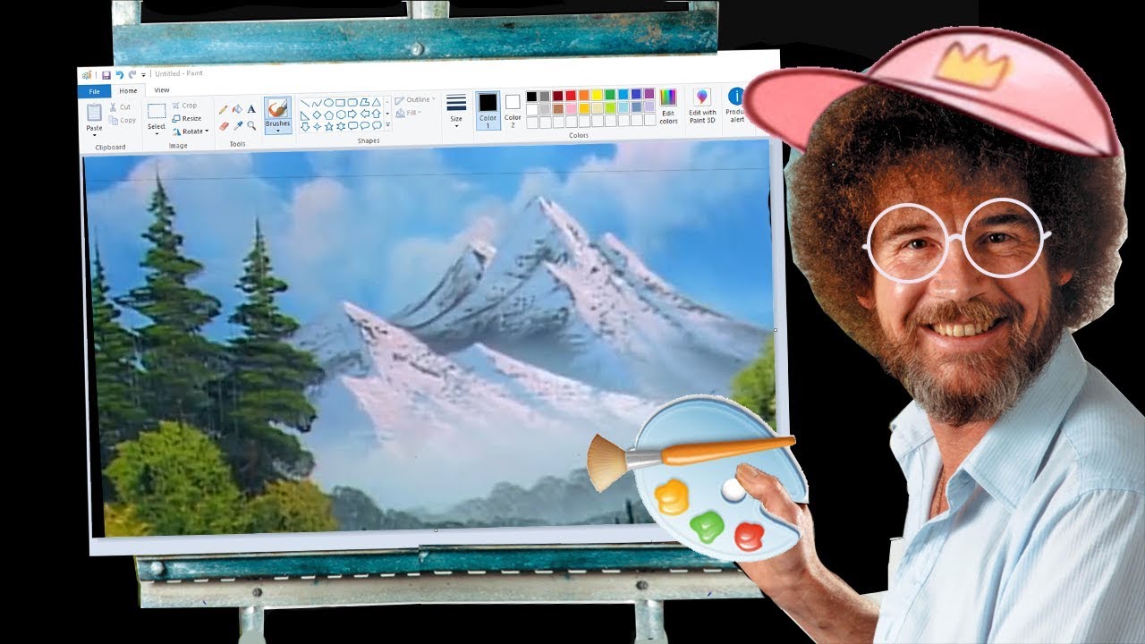 MSPAINT LIKE BOB ROSS