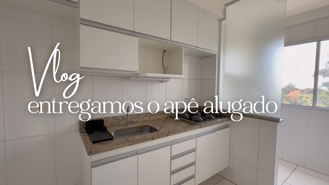 VLOG: limpando os vidros da cozinha e lavando o quintal, entregamos o apê alugado, último vídeo lá