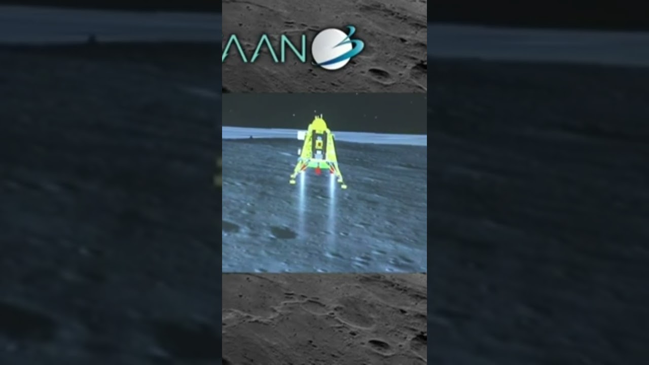 Chandrayaan 3 Mission Vikram rover soft landing on Moon.