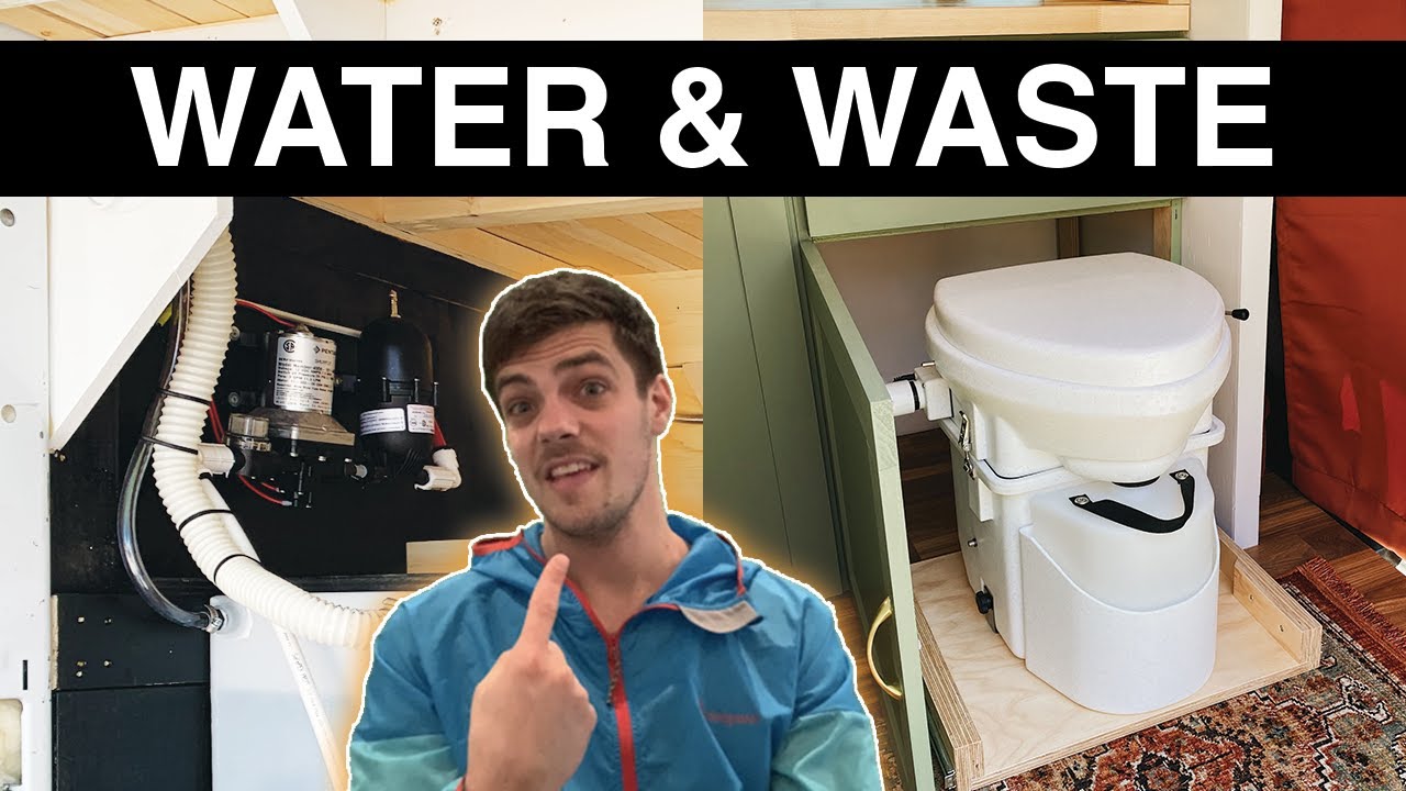 Installing Water System & Nature’s Head Toilet | Camper Van Conversation | Ford Transit DIY Van Buil