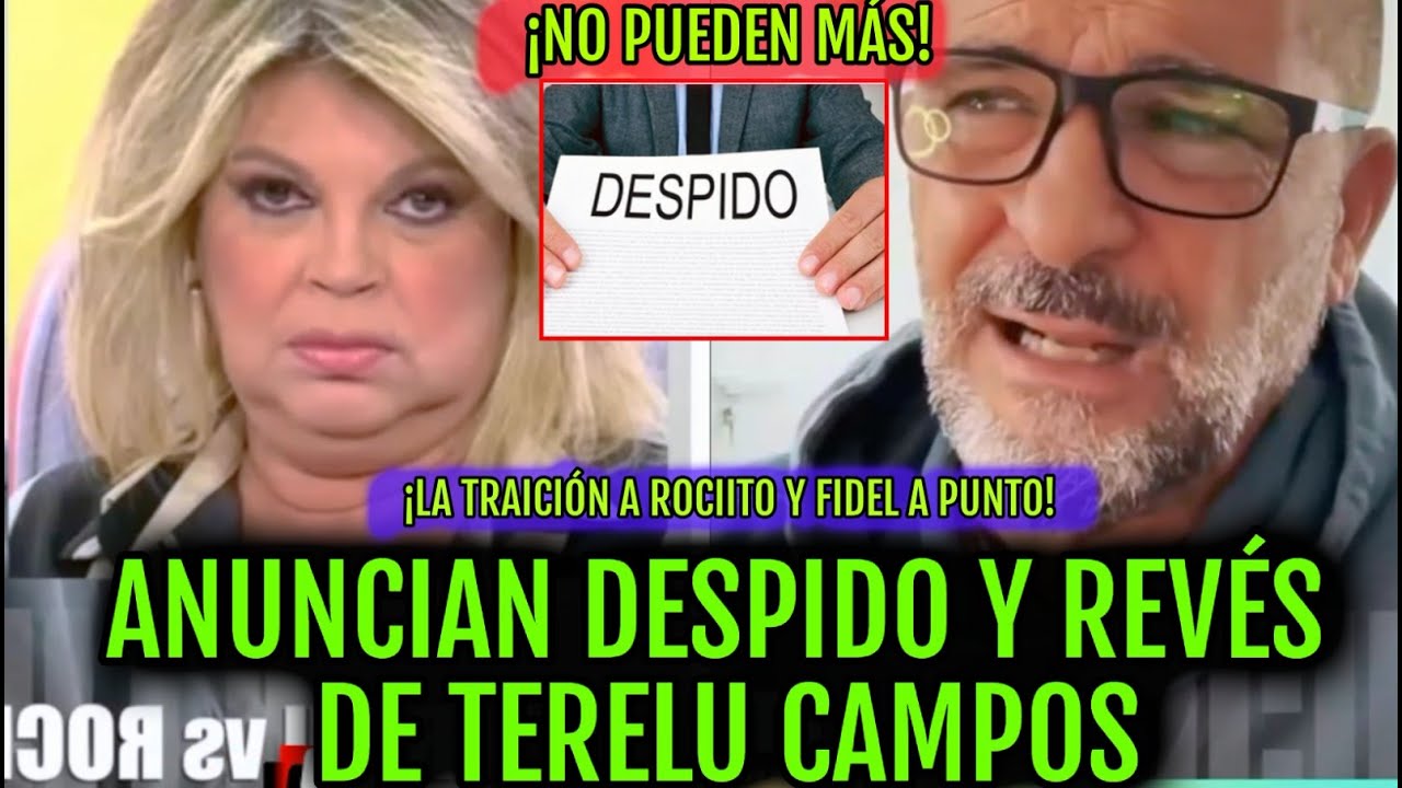 💥​ULTIMA HORA BOMBA! DESPIDO DE TERELU CAMPOS Y MIGUEL TEMPRANO DA CHIVATAZO POR ROC&Iacute;O CARRASCO
