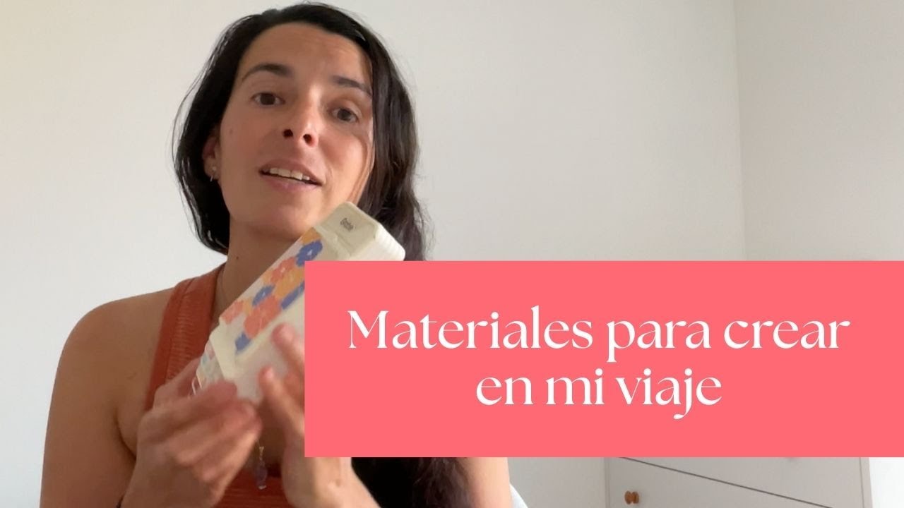 Los materiales creativos que llevo en mi viaje 🎨 acuarela, journaling y tarot