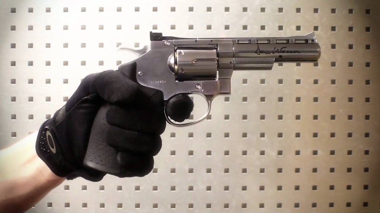 Dan Wesson 4 inch chrome, ASG - Rodes.dk