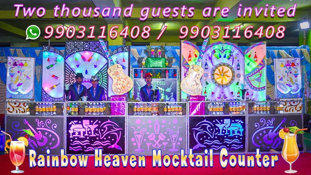 Mocktail counter of Rainbow Heaven # 3 📲9903116408