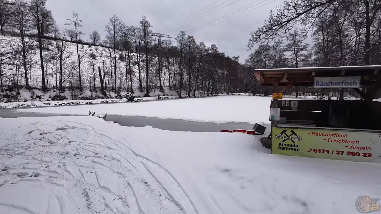 Winter am Weiher Rittersgrün – Stille, Schnee & Räucherfisch