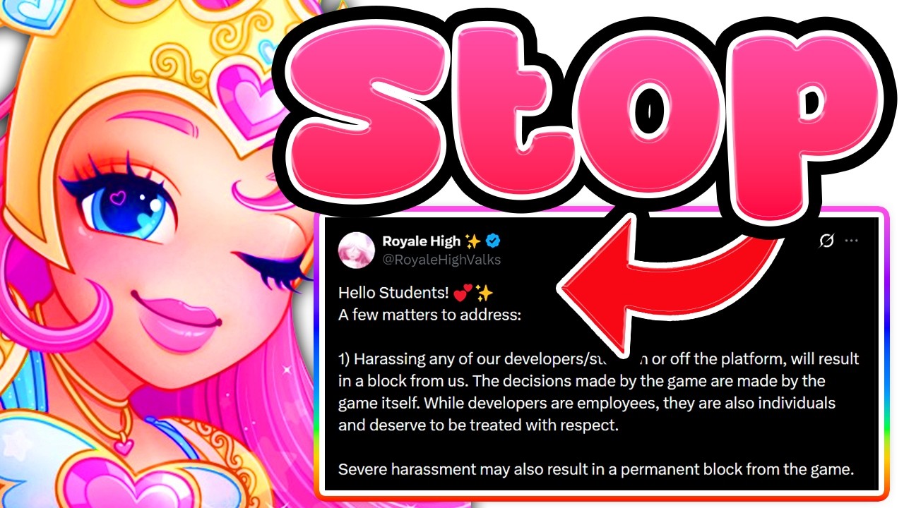 Royale High Responds To BULLIES - Stop.