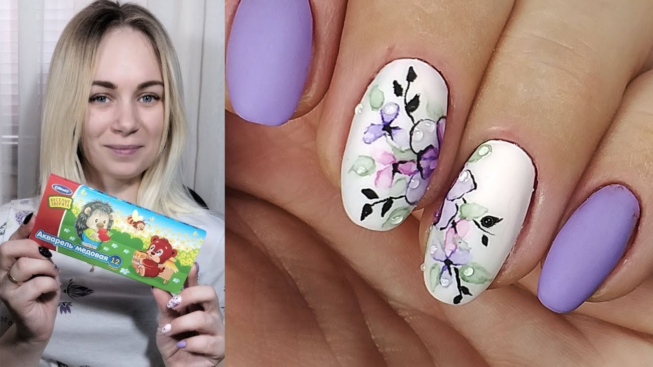 ❤ рисую В ПЕРВЫЙ РАЗ ❤ АКВАРЕЛЬНАЯ техника ❤ НЕЖНЫЙ цветочный дизайн ❤ СМОЖЕТ КАЖДЫЙ ❤