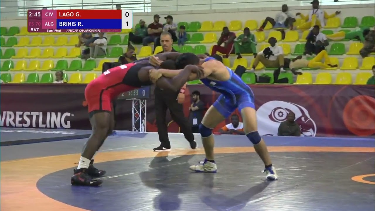 1/2 FS - 70 kg: G. LAGO (CIV) v. R. BRINIS (ALG)