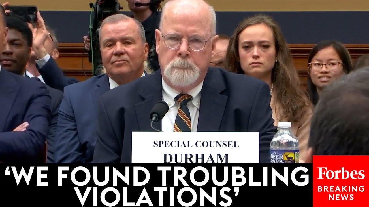 John Durham Alleges Problems In The FBI's Probe Of Trump In Statement To House Judiciary Committee