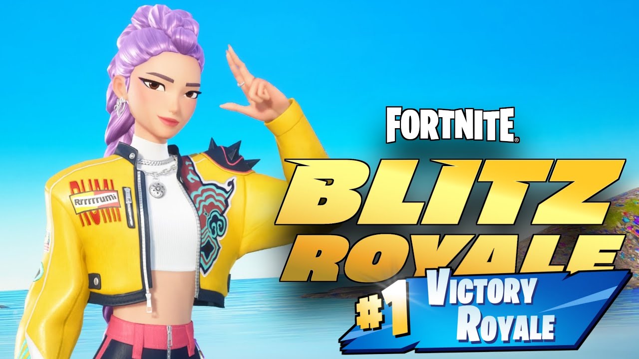 GOLDEN 💜 | RUMI FROM K-POP: DEMON HUNTERS | FORTNITE BLITZ ROYALE SOLO | 4K GAMEPLAY NO COMMENTARY