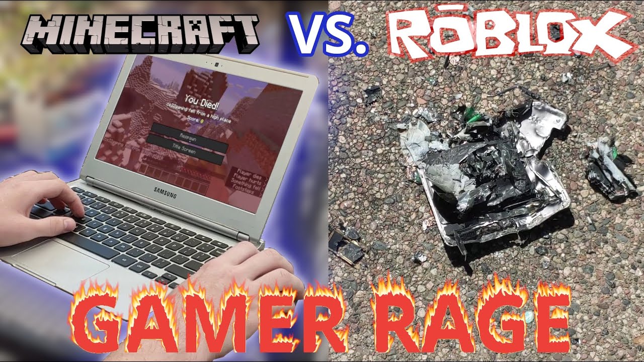 Gamer Rage: Minecraft vs. Roblox