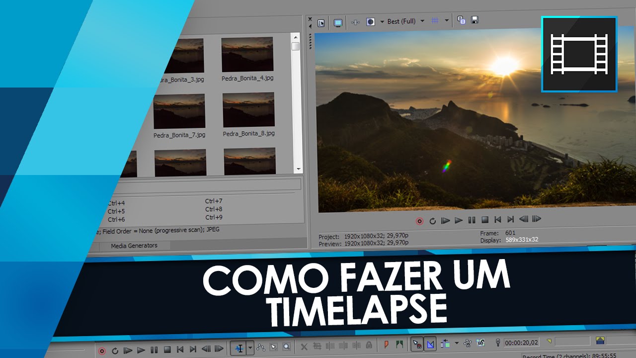 Como fazer um TIMELAPSE no Sony Vegas! - TUTORIAL