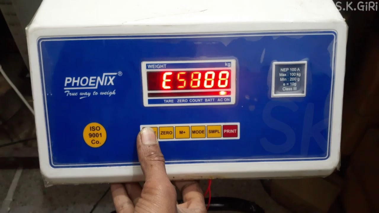 Phoenix 150kg Electronic Weighing Scale Calibration Process