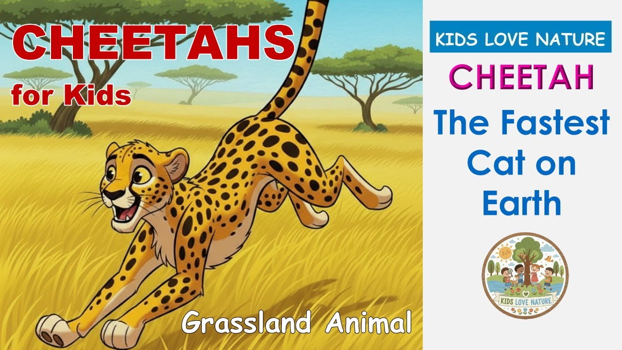 The Fastest Cat on Earth! 🐆 Dash the Cheetah’s Safari Adventure | Educational Animals Story for Kids