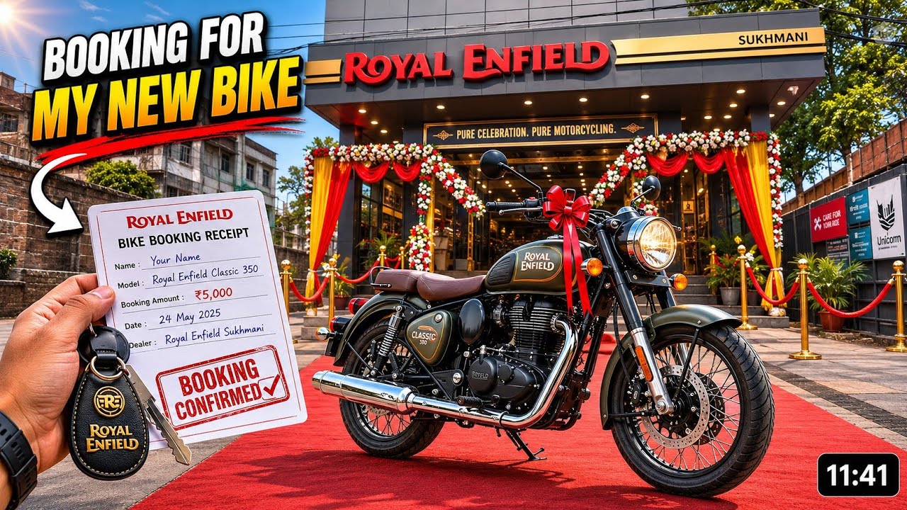 Booking for my new bike 😎 Royal Enfield 