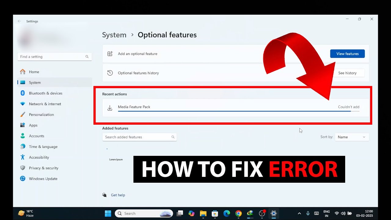 How to Fix Media Feature Pack install failed | media feature pack couldn't add Windows 10 , 11