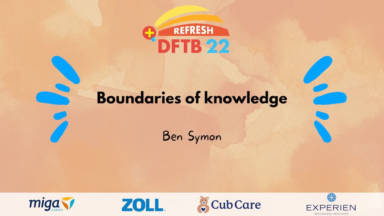 Boundaries of knowledge   Ben Symon