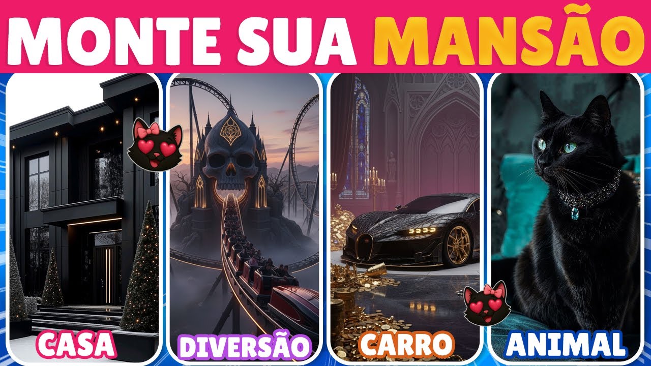 🏰 Monte sua Mansão Luxuosa ✨ | Qual seria sua Casa dos Sonhos?