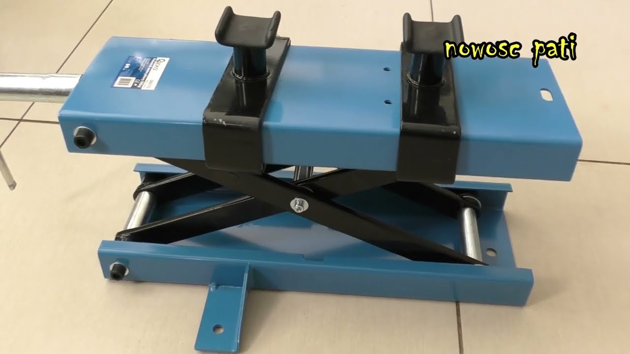 Podnośnik motocyklowy 500kg unboxing pokaz stojak do motocykli Honda Harley-Davidson chopper cruiser